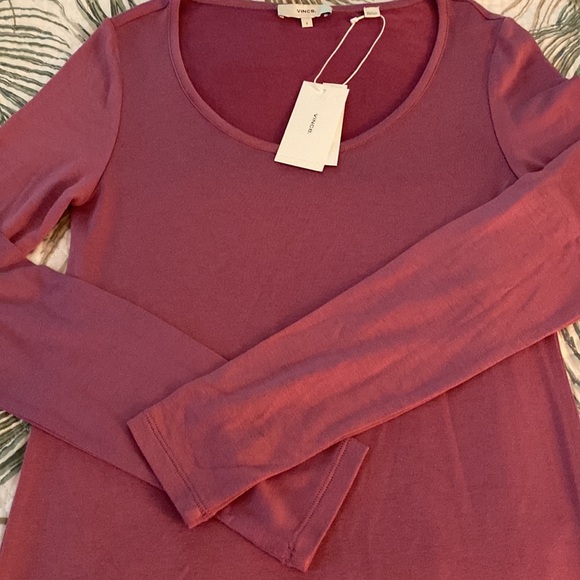 Vince Long Sleeve Scoop Neck Shirt - Picture 7 of 9